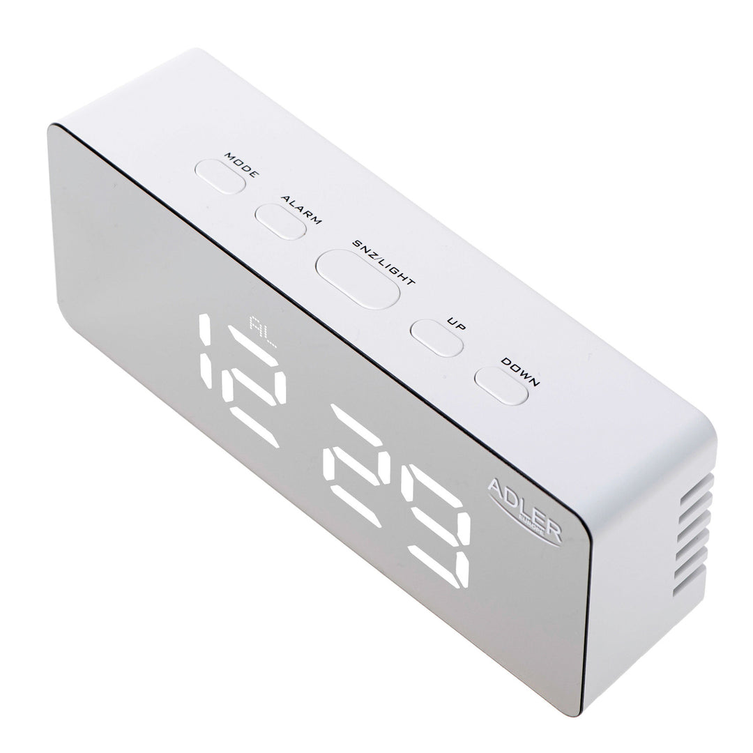 Väckarklocka med LED-display och termometer Adler AD 1189 W