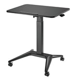 Maclean mobilt laptopbord, svart, pneumatisk höjdjustering, 80x52cm, max 8kg, 109cm h, MC-453B