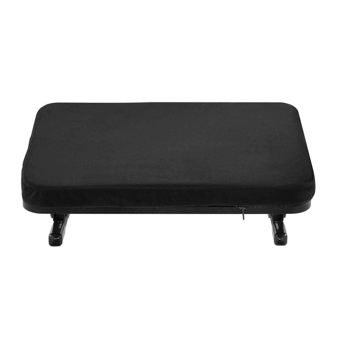 Maclean ergonomiskt fotstöd, benstöd, steglöst justerbar vinkel, avtagbar dyna, MC-460