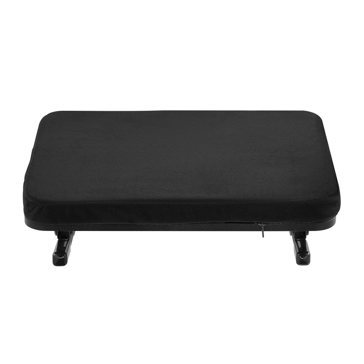 Maclean ergonomiskt fotstöd, benstöd, steglöst justerbar vinkel, avtagbar dyna, MC-460