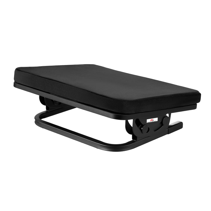 Maclean ergonomiskt fotstöd, benstöd, steglöst justerbar vinkel, avtagbar dyna, MC-460