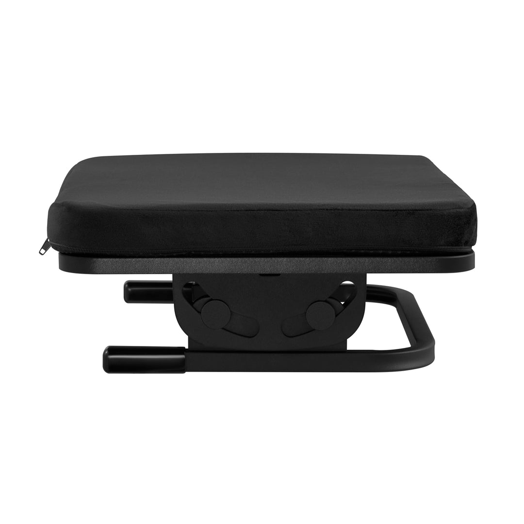 Maclean ergonomiskt fotstöd, benstöd, steglöst justerbar vinkel, avtagbar dyna, MC-460