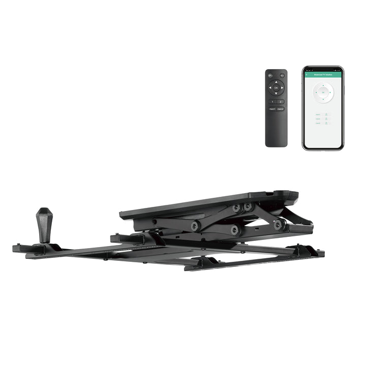 Maclean elektriskt takfäste för TV, TUYA-stöd, max VESA 600x400, för sluttande väggar, fjärrkontroll, 32"-70", 35kg, MC-880T