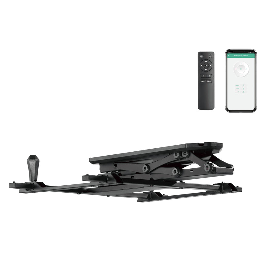 Maclean elektriskt takfäste för TV, TUYA-stöd, max VESA 600x400, för sluttande väggar, fjärrkontroll, 32"-70", 35kg, MC-880T