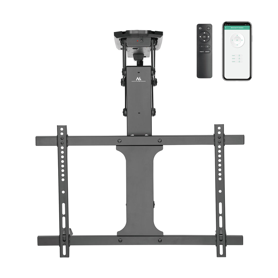 Maclean elektriskt takfäste för TV, TUYA-stöd, max VESA 600x400, för sluttande väggar, fjärrkontroll, 32"-70", 35kg, MC-880T