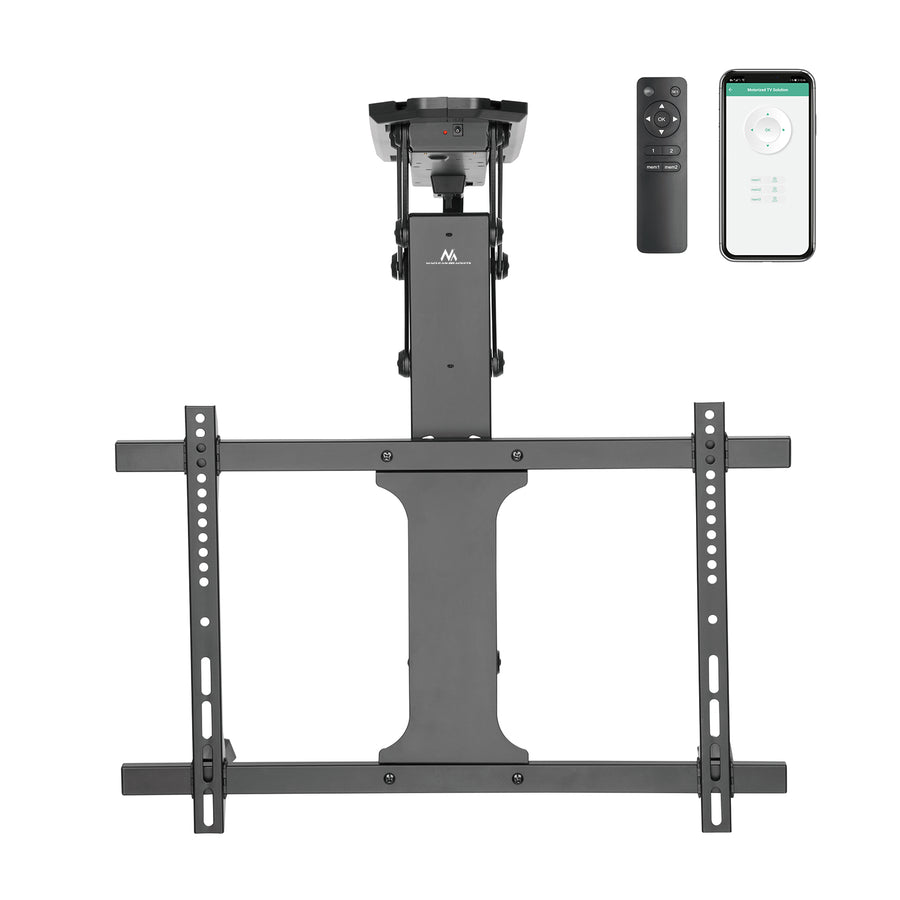 Maclean elektriskt takfäste för TV, TUYA-stöd, max VESA 600x400, för sluttande väggar, fjärrkontroll, 32"-70", 35kg, MC-880T