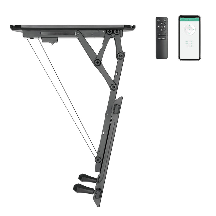 Maclean elektriskt takfäste för TV, TUYA-stöd, max VESA 600x400, för sluttande väggar, fjärrkontroll, 32"-70", 35kg, MC-880T