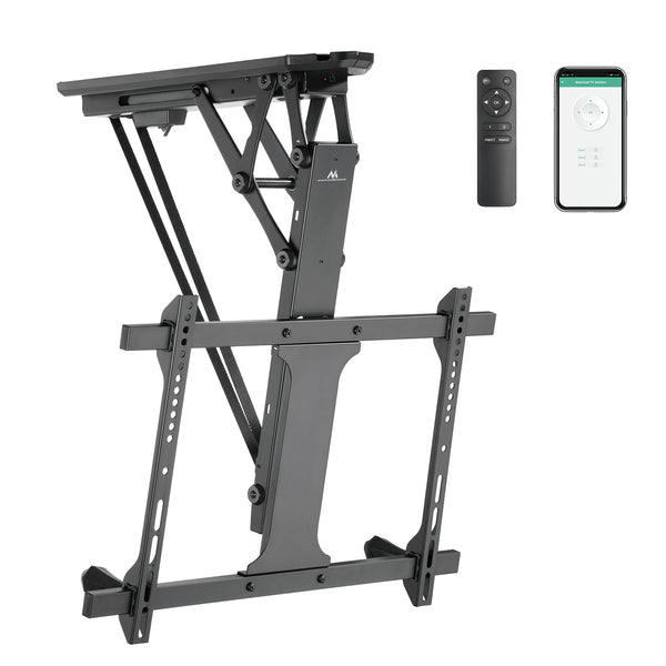 Maclean elektriskt takfäste för TV, TUYA-stöd, max VESA 600x400, för sluttande väggar, fjärrkontroll, 32"-70", 35kg, MC-880T