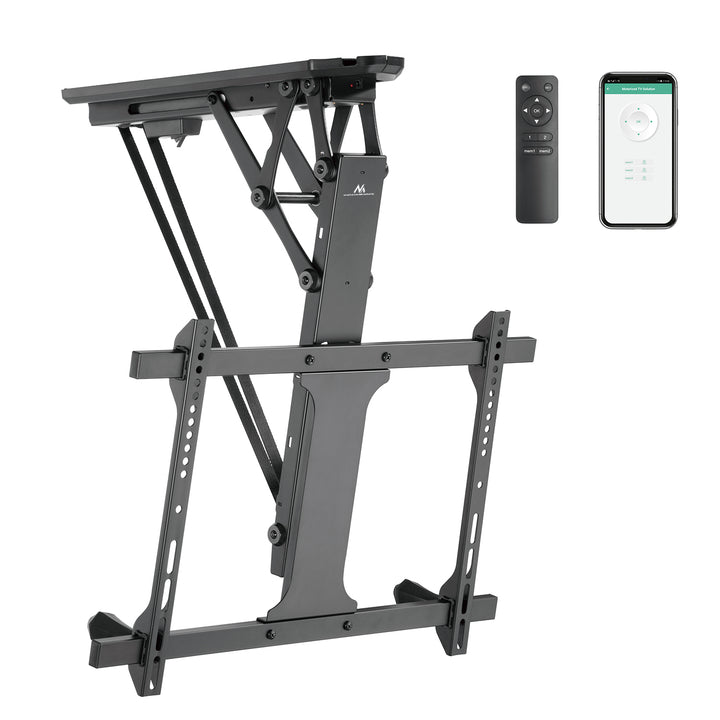 Maclean elektriskt takfäste för TV, TUYA-stöd, max VESA 600x400, för sluttande väggar, fjärrkontroll, 32"-70", 35kg, MC-880T
