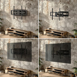 Ekonomiskt TV-fäste Maclean, max VESA900x600, 60-120", 120kg, svart, MC-482