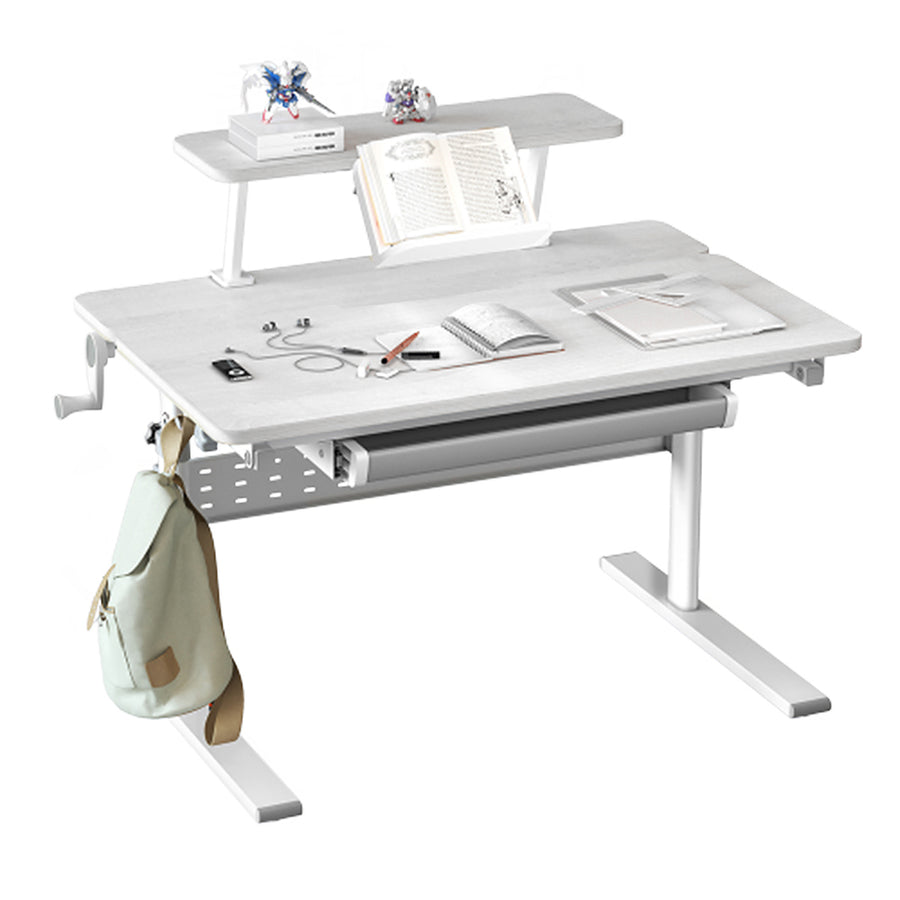 Ergo Office barnbord, höjdjusterbart, grått, max 40kg,900x600mm, ER-483