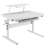 Ergo Office barnbord, höjdjusterbart, grått, max 40kg,900x600mm, ER-483