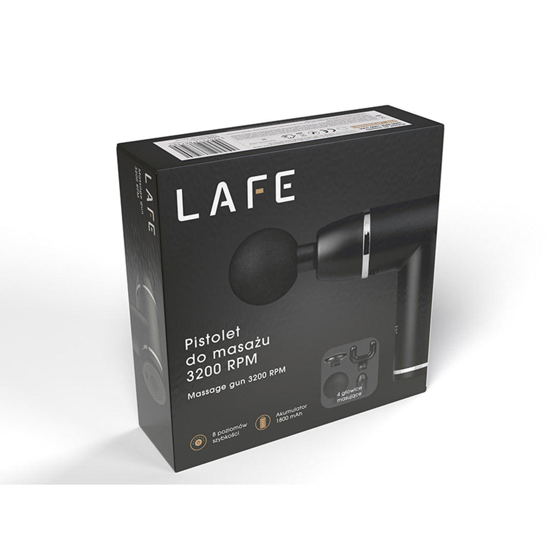 Lafe massagepistol GUN001 3200 RPM 1800 mAh 10W uppladdningsbart batteri