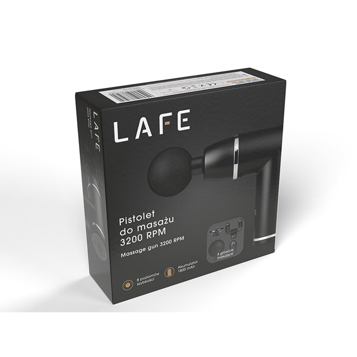 Lafe massagepistol GUN001 3200 RPM 1800 mAh 10W uppladdningsbart batteri