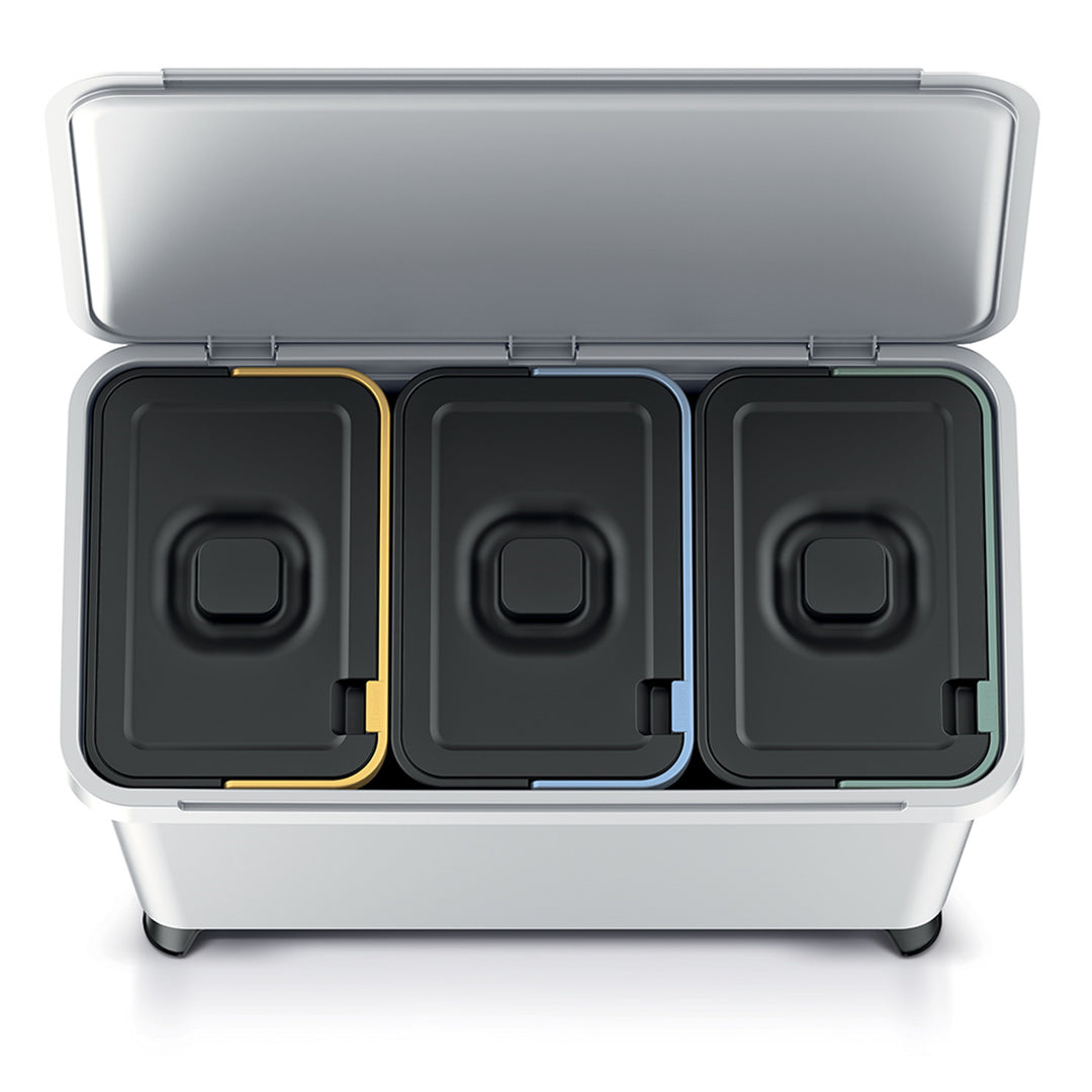 Keden SYSTEMA återvinningsbehållare - 3x10 askgrå