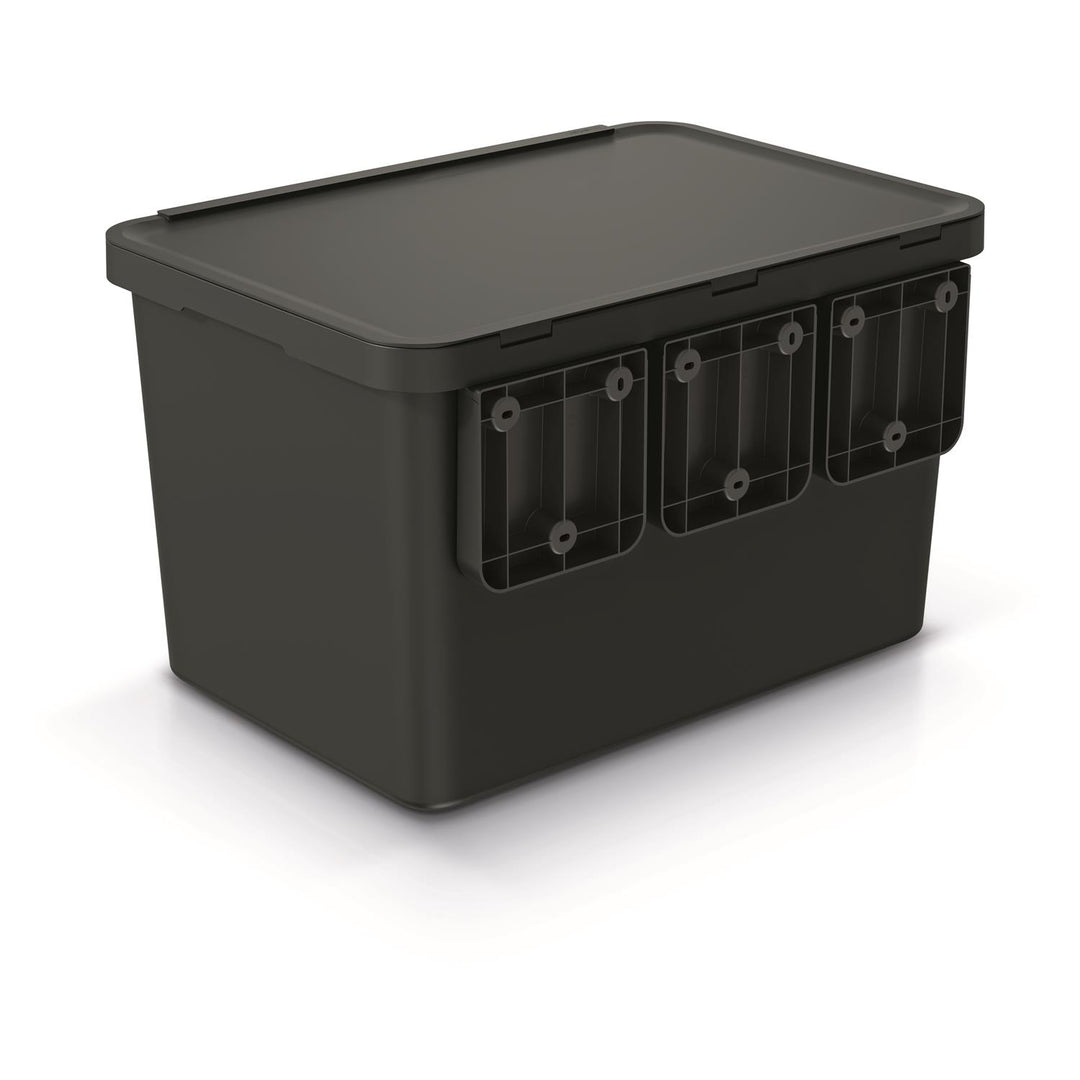 Keden SYSTEMA avfallskorg 4x10 liter - svart återvinning