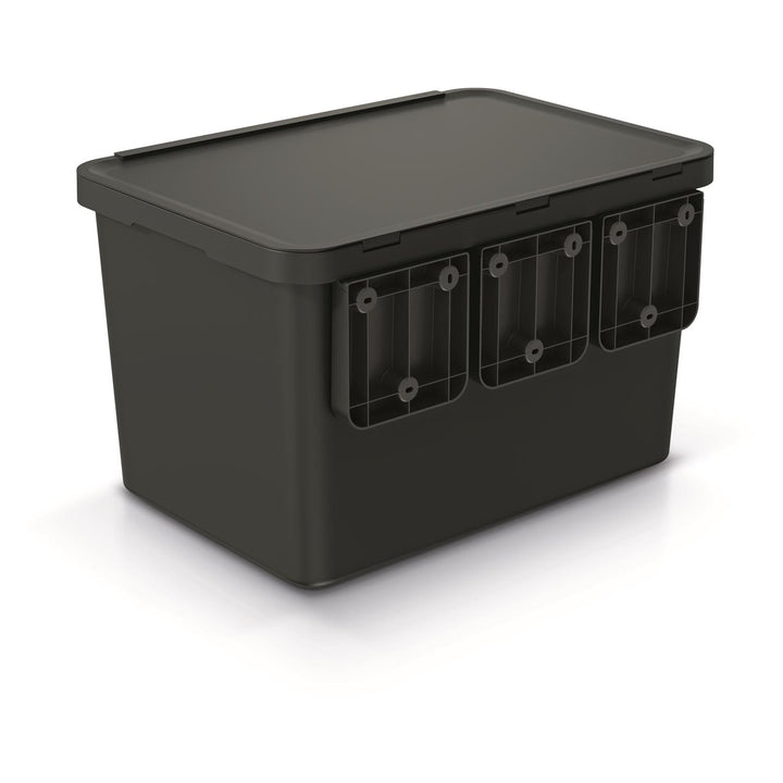 Keden SYSTEMA avfallskorg 4x10 liter - svart återvinning