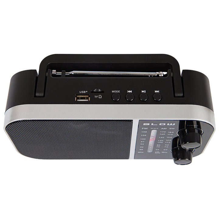 Bärbar analog radio AM/FM RA6 batteri- och nätdriven Blow