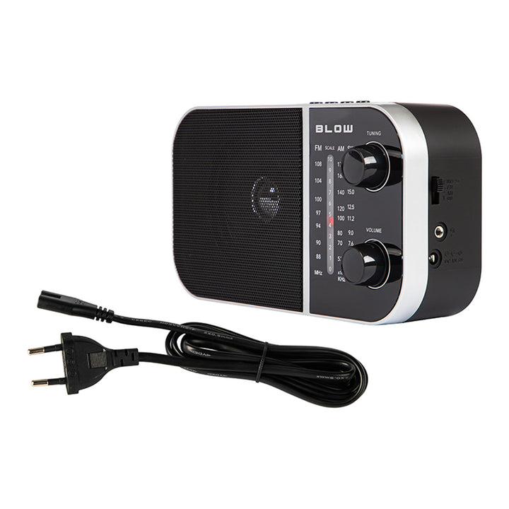 Bärbar analog radio AM/FM RA6 batteri- och nätdriven Blow