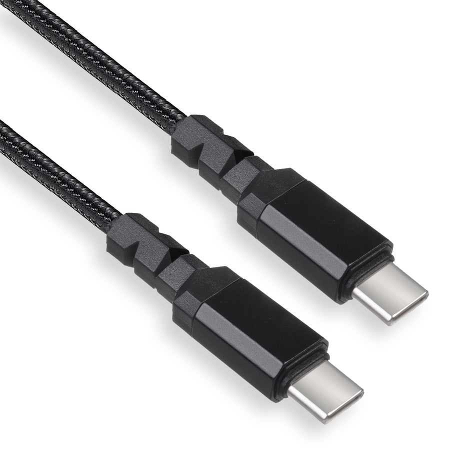 Kabel 2 x USB-C 100W Maclean, stöd för PD, dataöverföring upp till 10 Gbps, 5A, , svart, längd 2m, MCE492