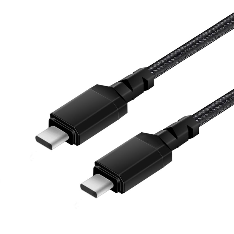 Kabel 2 x USB-C 100W Maclean, stöd för PD, dataöverföring upp till 10 Gbps, 5A, , svart, längd 2m, MCE492