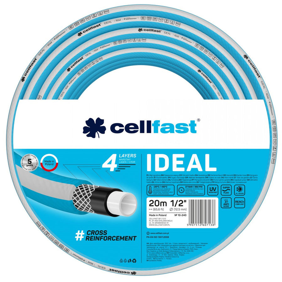 CELLFAST IDEAL trädgårdsslang 10-240 1/2" 20m 4-lagig