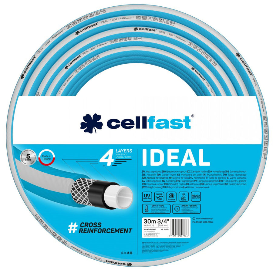 CELLFAST IDEAL 3/4" trädgårdsslang 30m 10-261 4-lagig