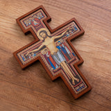 Träkors från San Damiano - Sankt Franciskus kors brun 22x16x1,8cm