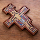 Träkors från San Damiano - Sankt Franciskus kors brun 22x16x1,8cm