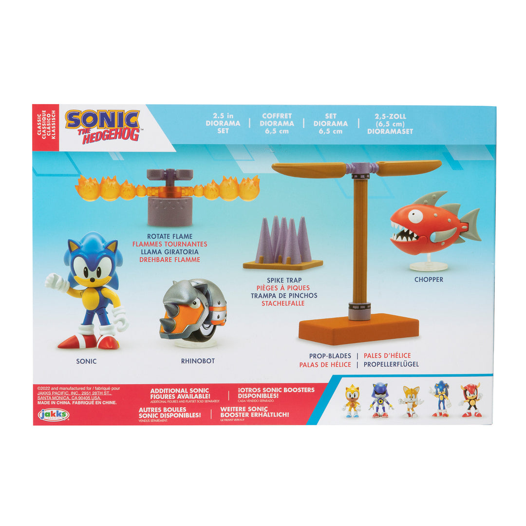 Sonic Diorama Flying Battery Zone set med figurer och tillbehör