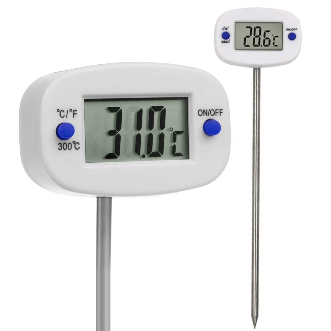 Livsmedelstermometer/-sond, GreenBlue, sondlängd 15cm, temperaturområde -50 deg C till +300 deg C, noggrannhet 0,1 deg C, GB382