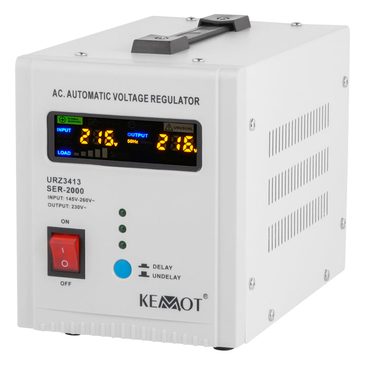 Automatisk spänningsstabilisator 230 V KEMOT SER-2000