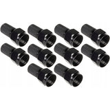 10x Maclean satellit F-plugg, TV-system, RG5.9, RG6, 6,8mm, nickel med tätning, professionell, svart, MCTV-903
