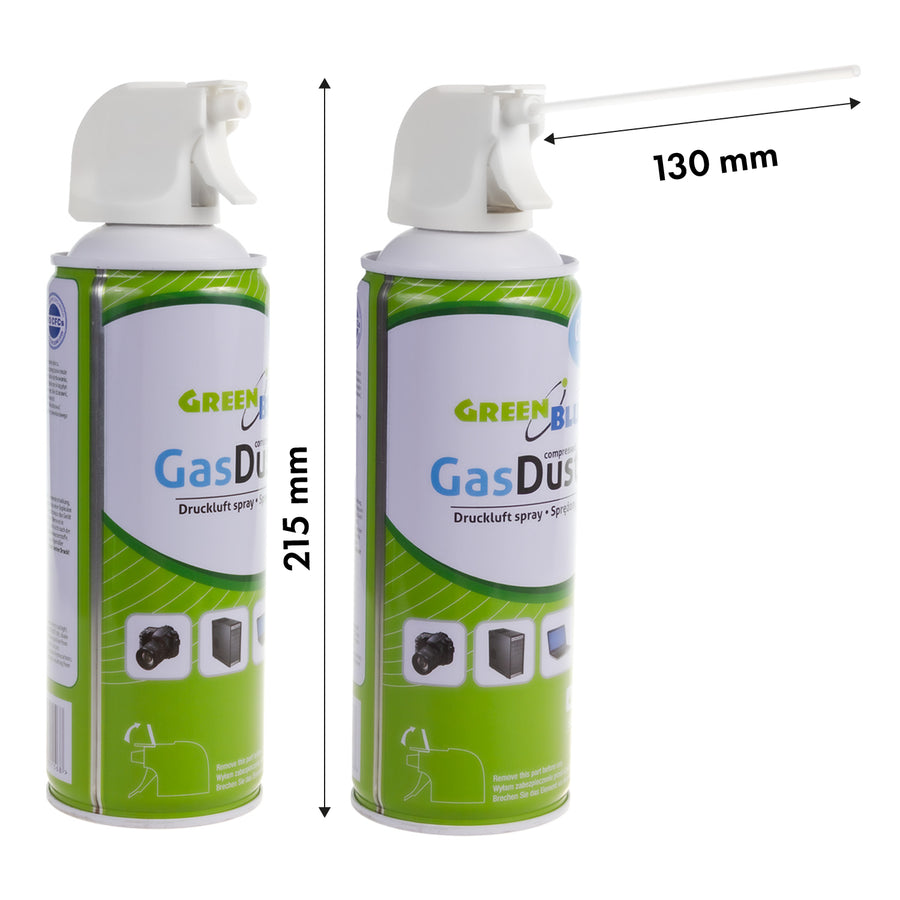 Tryckluft GreenBlue GB400 400ml pistolförstärkare - pistolspray, 12 st