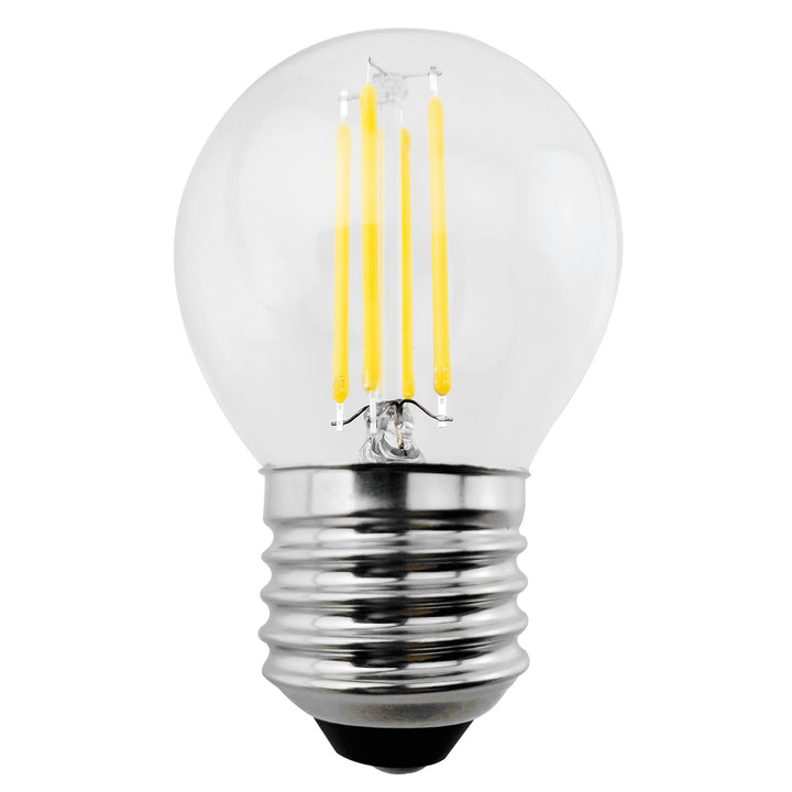 6x Maclean, LED glödlampa E27, 6W, 230V, WW varmvit 3000K, 600lm, retro edison dekorativ G45, MCE284