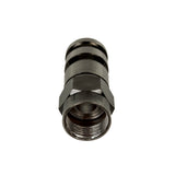 50x Maclean, F kompressionsanslutning, RG-6, professionell, nickel, svart, MCTV-916