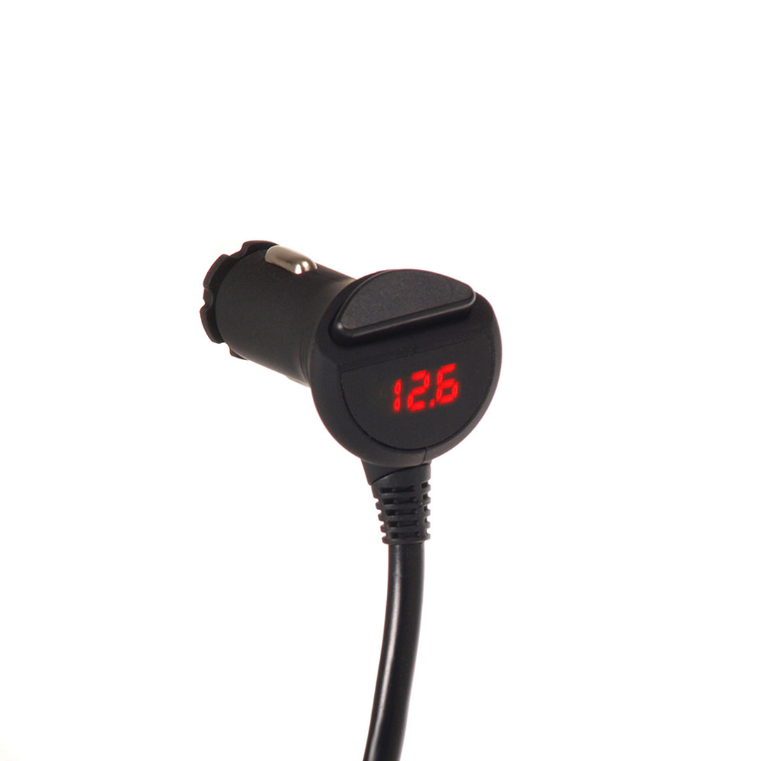 Maclean fördelare för biltändaruttag, voltmeter, 120W