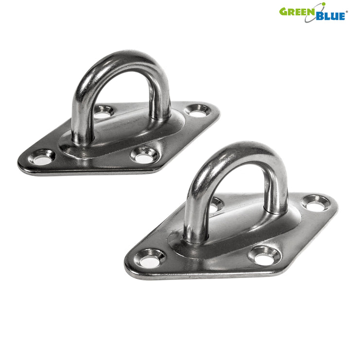 GreenBlue UV-trädgårdsskuggsegel, polyester, 5m kvadrat, kräm + monteringssats