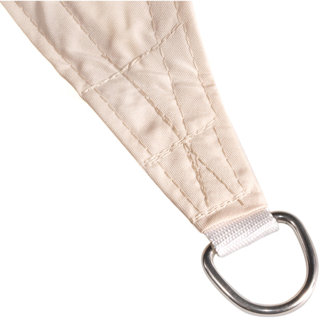 GreenBlue UV-trädgårdsskuggsegel, polyester, 5m kvadrat, kräm + monteringssats