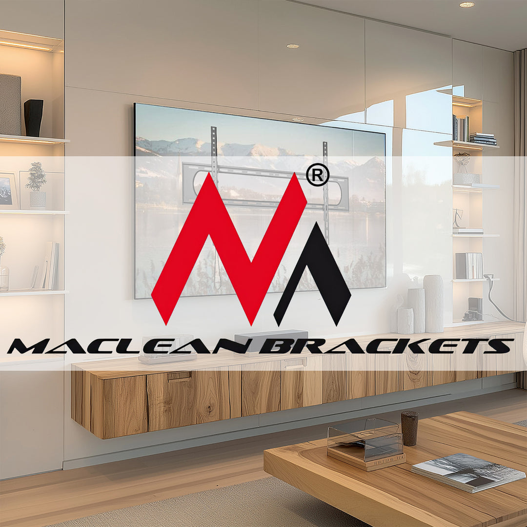 Maclean fäste för TV eller monitor, max. VESA 900x600, 60-120", 120kg, svart, MC-750N