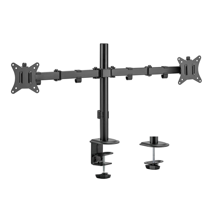 Maclean bordsfäste för 2 bildskärmar, VESA 75x75 och 100x100, 17-32", 2x 9kg, MC-754N