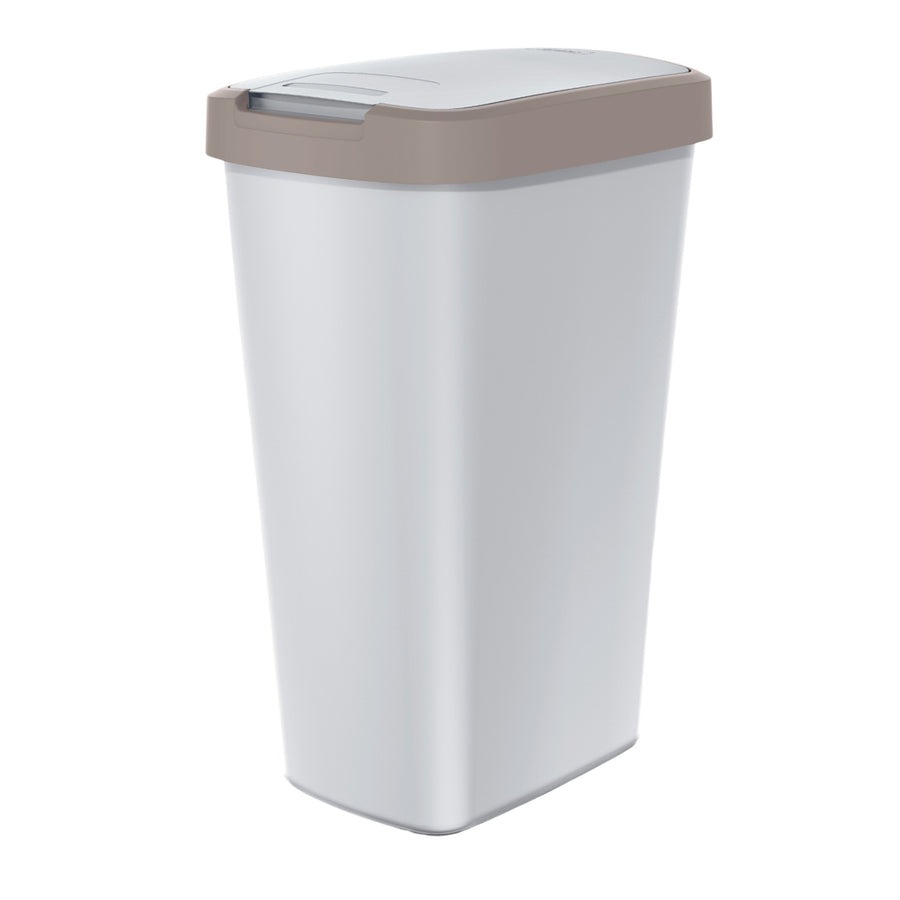 KEDEN COMPACTA Q 45 liter papperskorg NSAB45-WG5C_427C - ask med ljusbrun ram