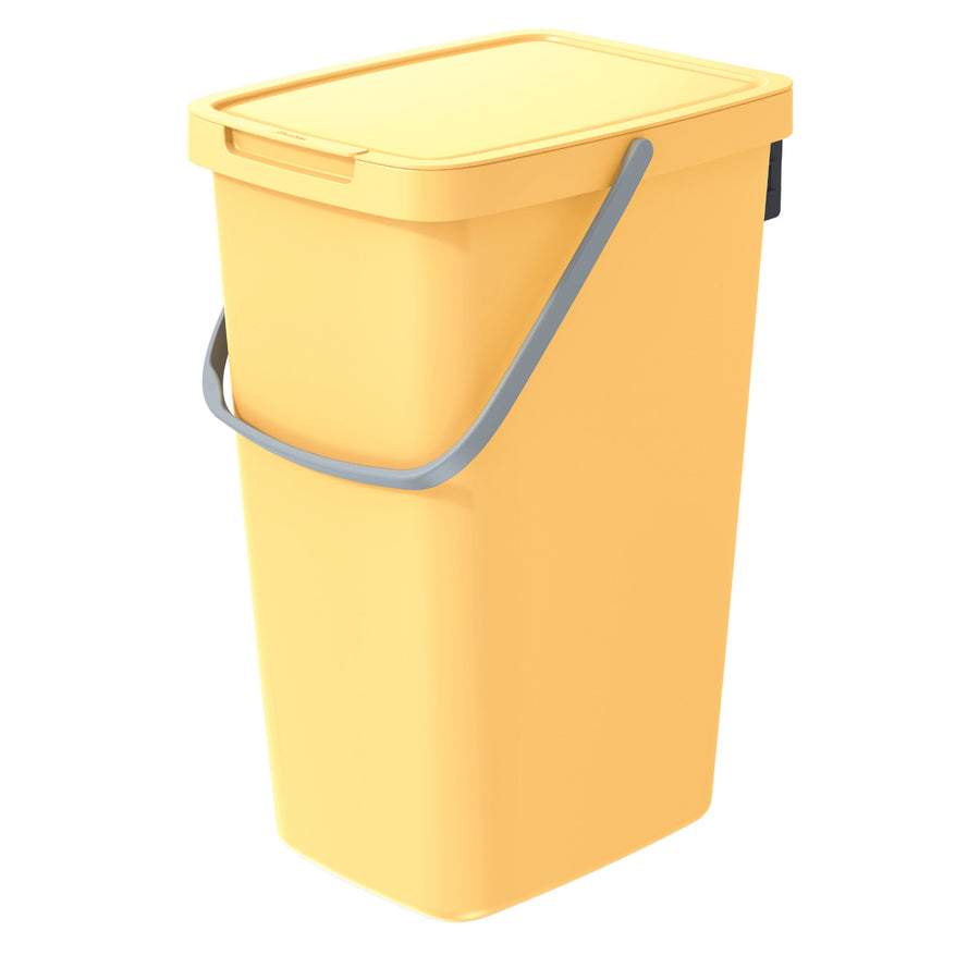 Källsorteringsbehållare 20l Keden Systema Q ljusgul