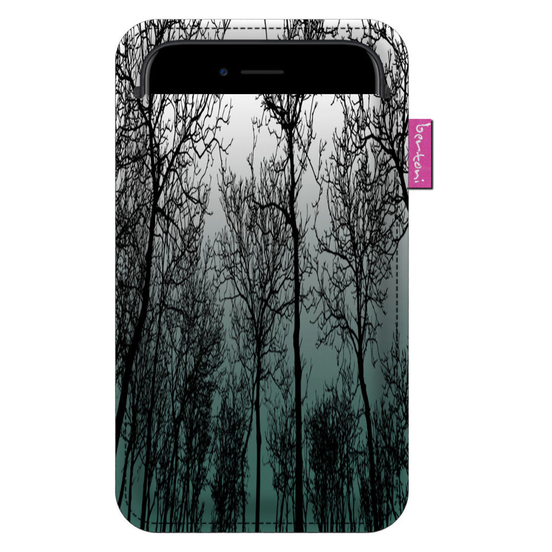 Bertoni smartphonefodral, i ekologisk filt, 105x195 mm, Forest Mood-mönster, EE0028