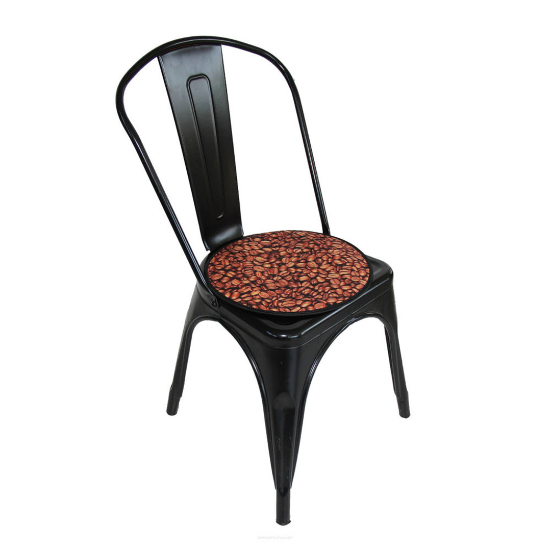 Bertoni stolsdyna, dekorativ, filt, 35 cm, Kaffe, EE0061