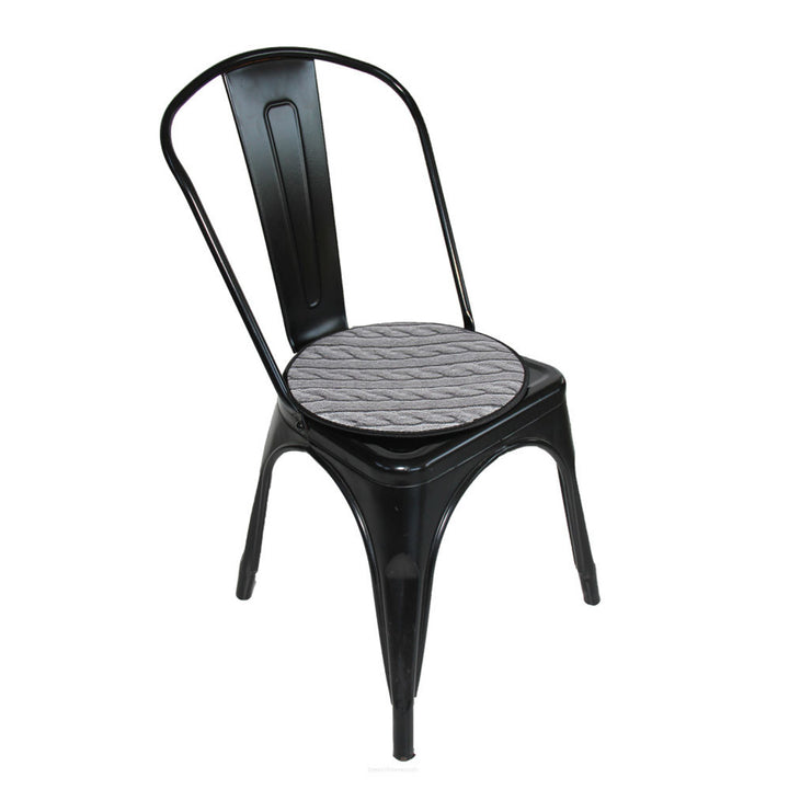 Bertoni stolsdyna, dekorativ, filt, 35 cm, rutig, EE0064