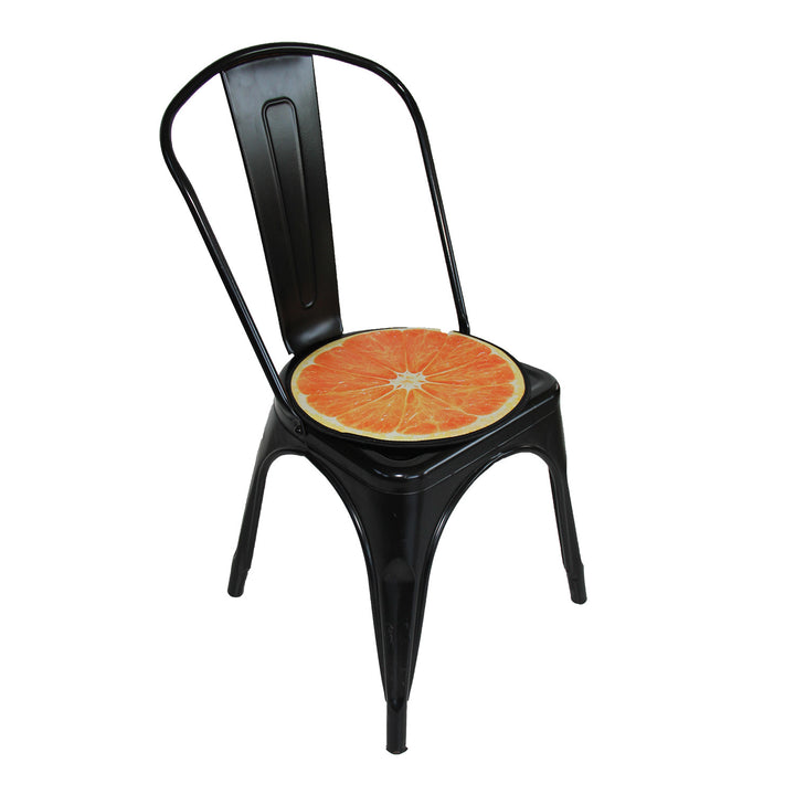 Bertoni stolsdyna, dekorativ, filt, 35 cm, orange, EE0066