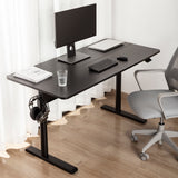 Skrivbord med bordsskiva 140x68cm Ergo Office, gasfjäder, höjdjusterbart, för stående och sittande arbete, max höjd 115cm, ER-453