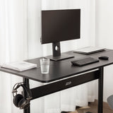 Skrivbord med bordsskiva 140x68cm Ergo Office, gasfjäder, höjdjusterbart, för stående och sittande arbete, max höjd 115cm, ER-453