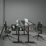 Skrivbord med bordsskiva 140x68cm Ergo Office, gasfjäder, höjdjusterbart, för stående och sittande arbete, max höjd 115cm, ER-453